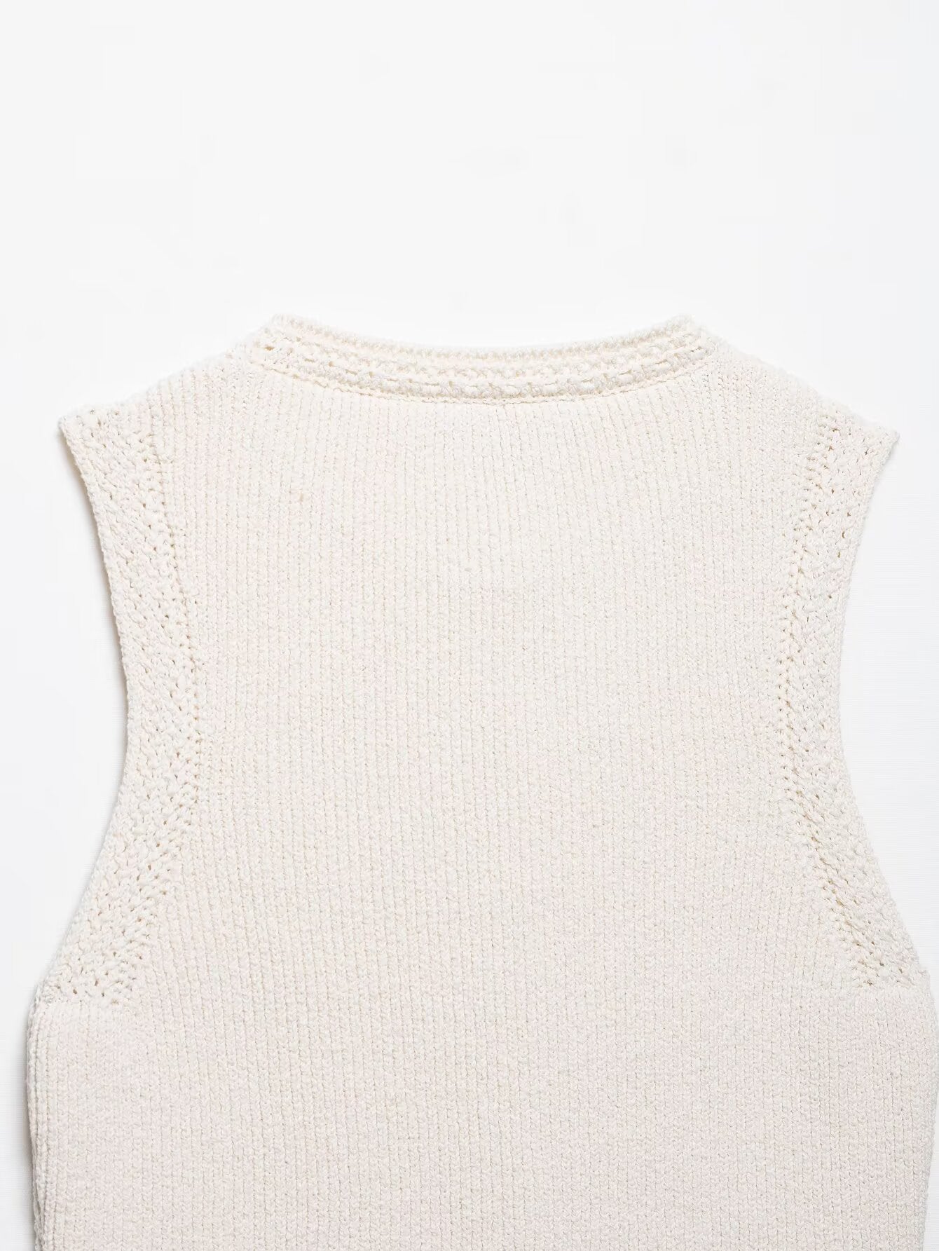Gold Button Knit Vest