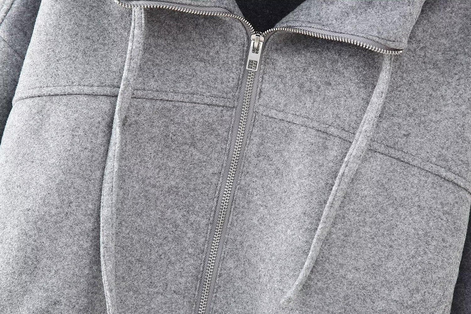 Cropped Zip-Up Hoodie