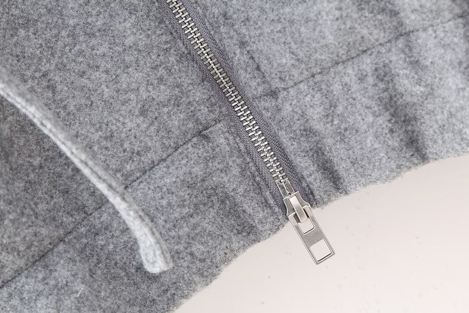 Cropped Zip-Up Hoodie