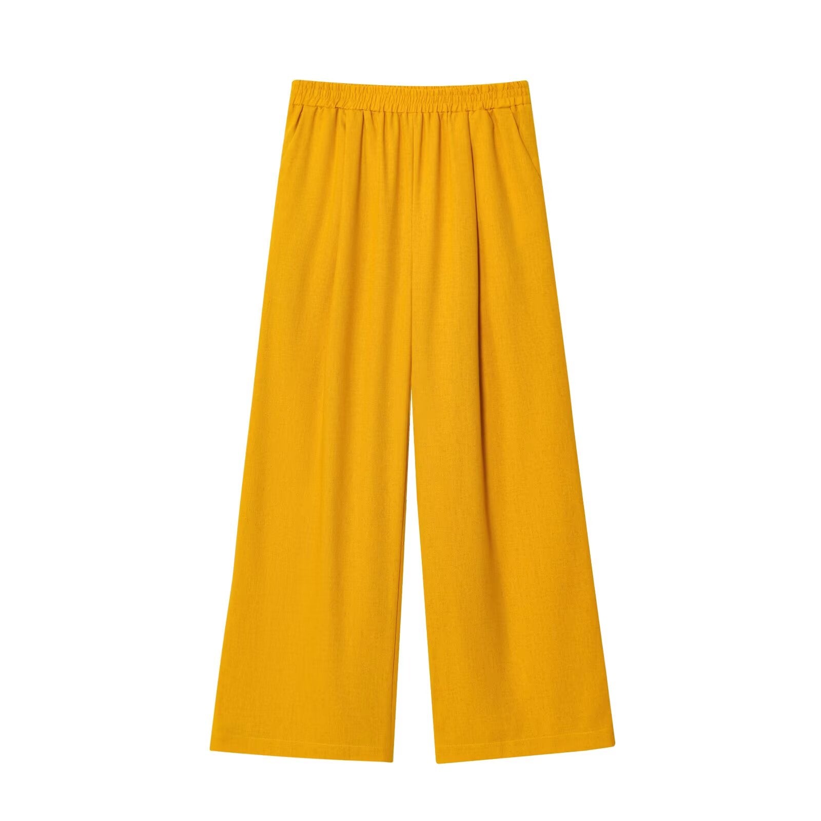 Orange Wide Leg Pants