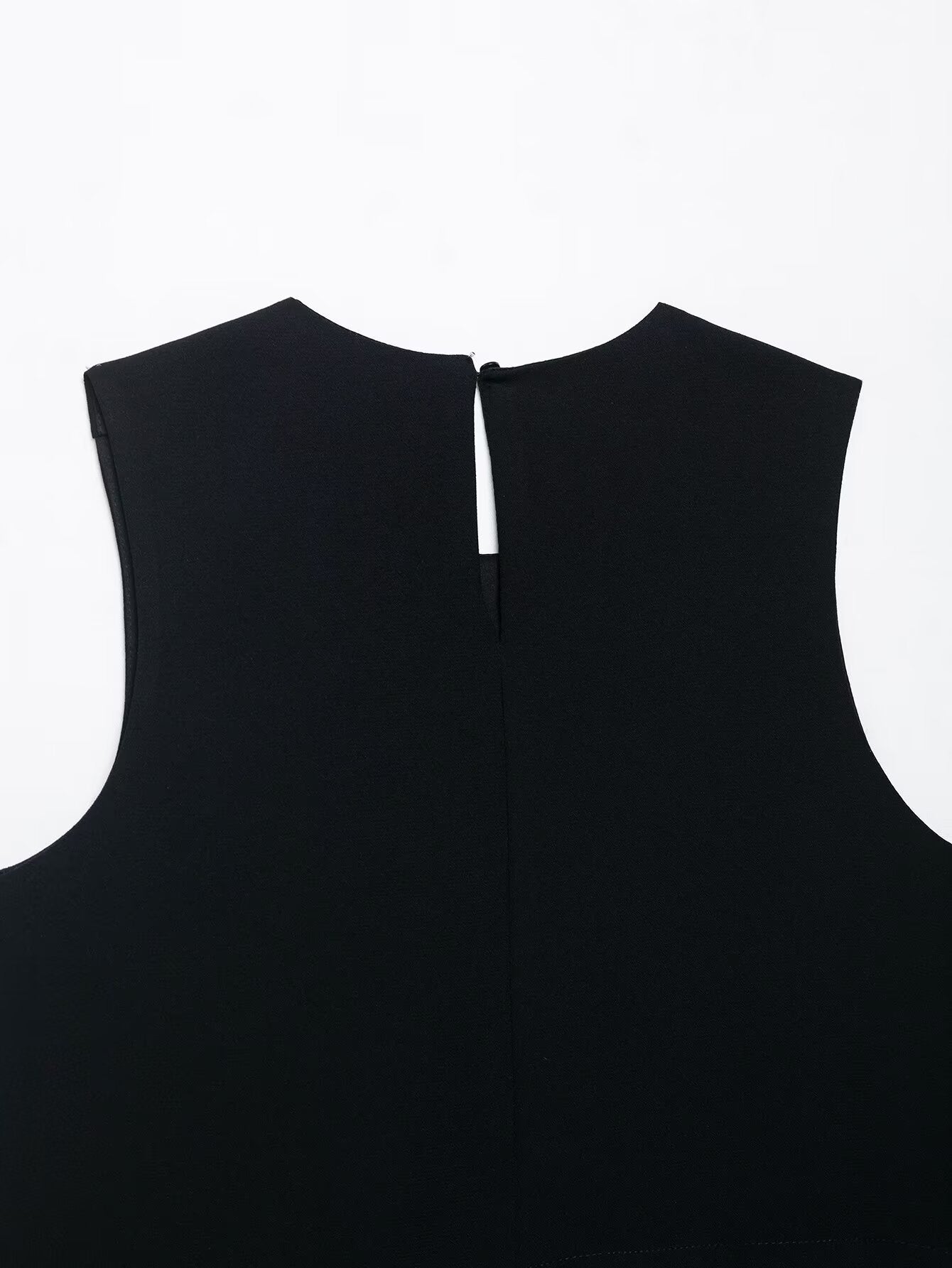 Asymmetric Gold-Button Crop Top