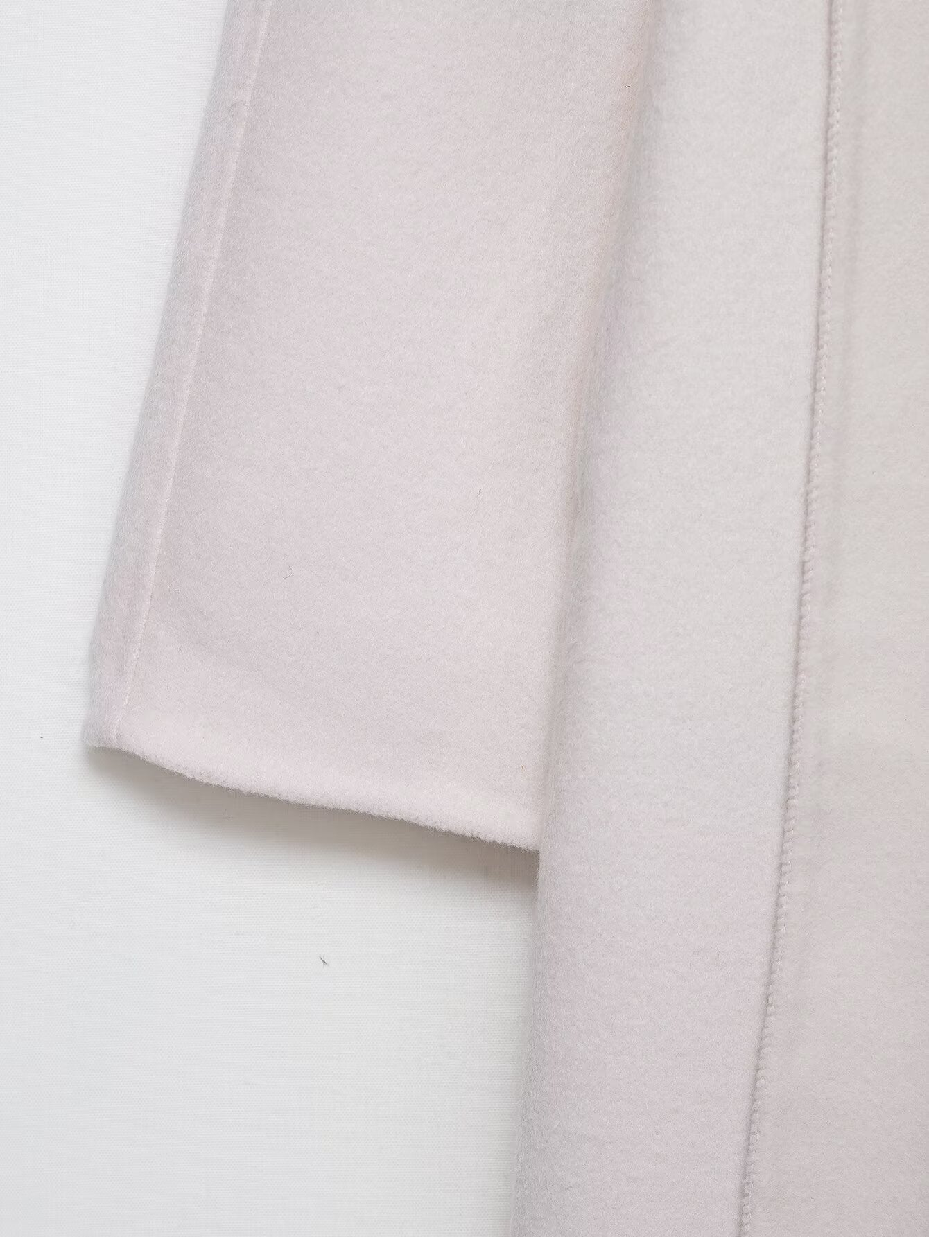 Wool-Blend Scarf Collar Coat