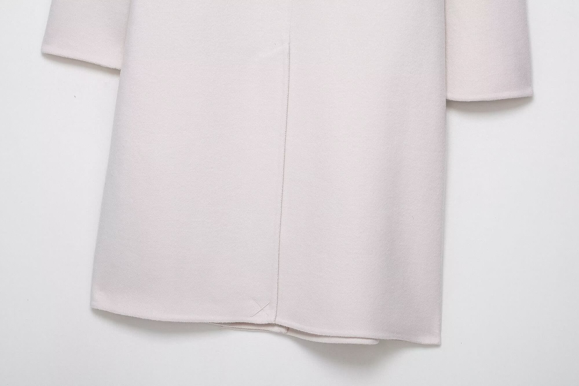 Wool-Blend Scarf Collar Coat