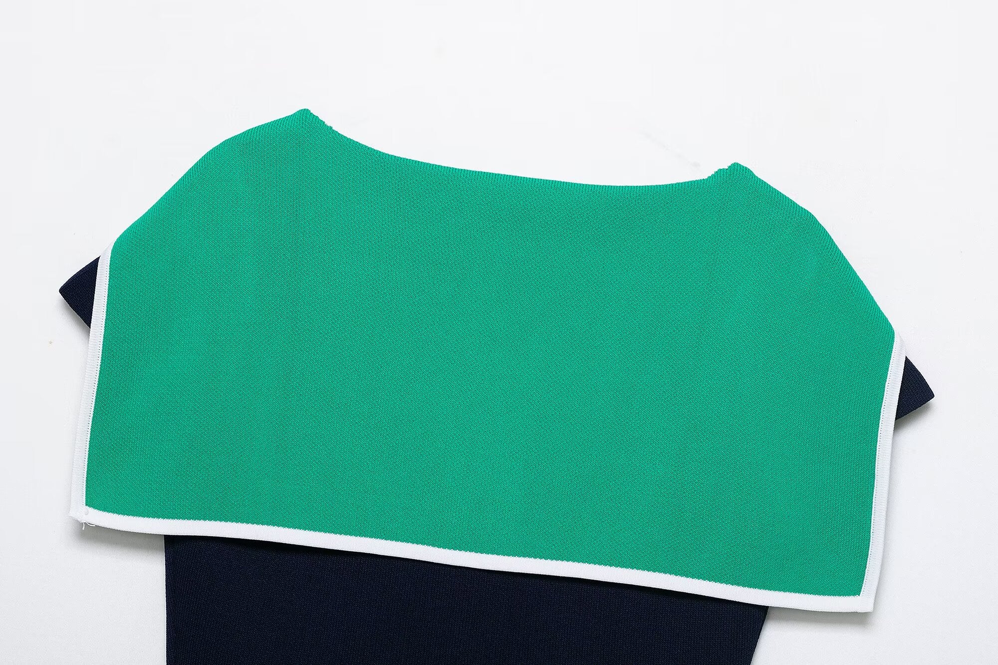 Colorblock Knitted Crop Top
