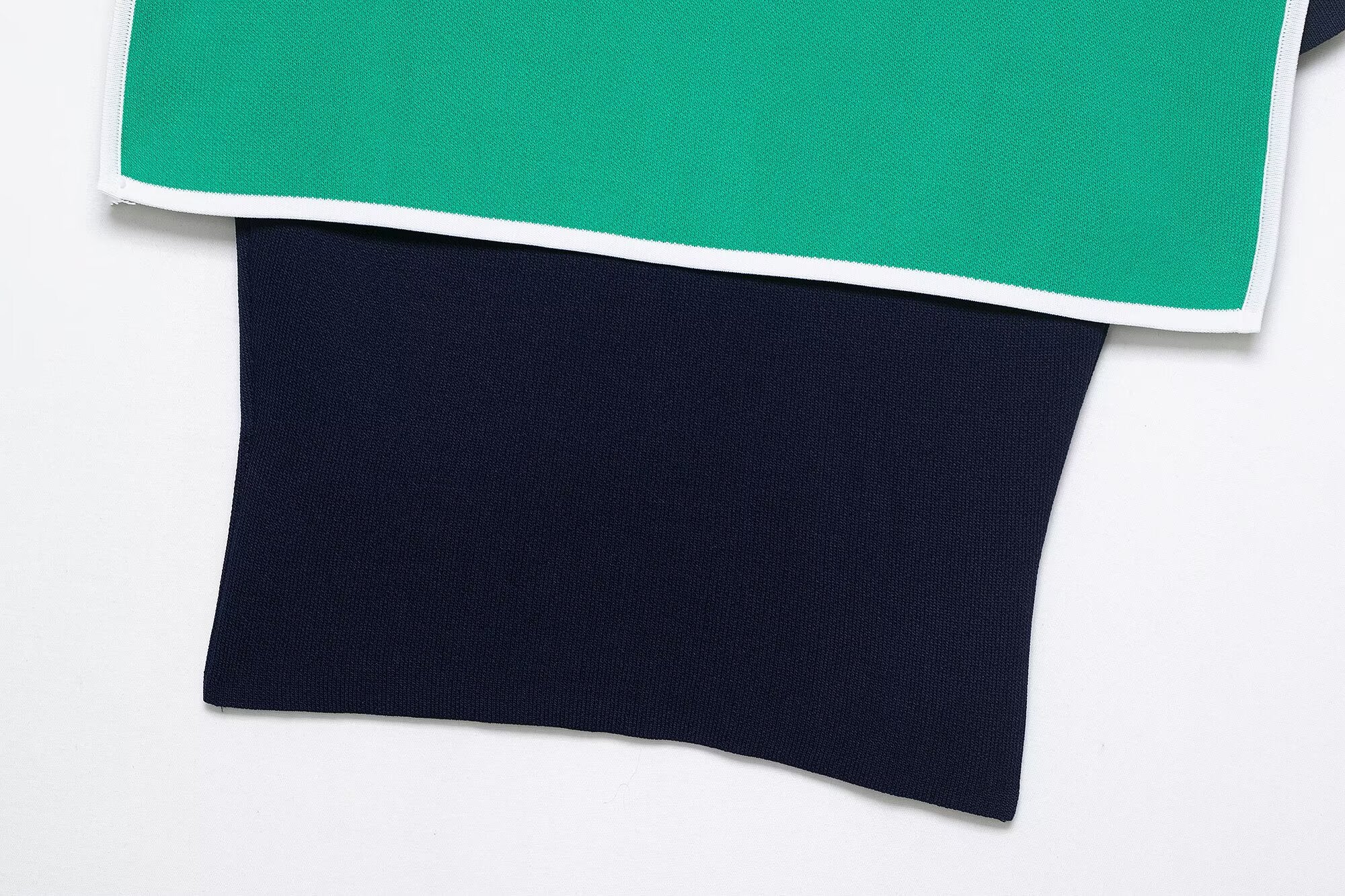 Colorblock Knitted Crop Top