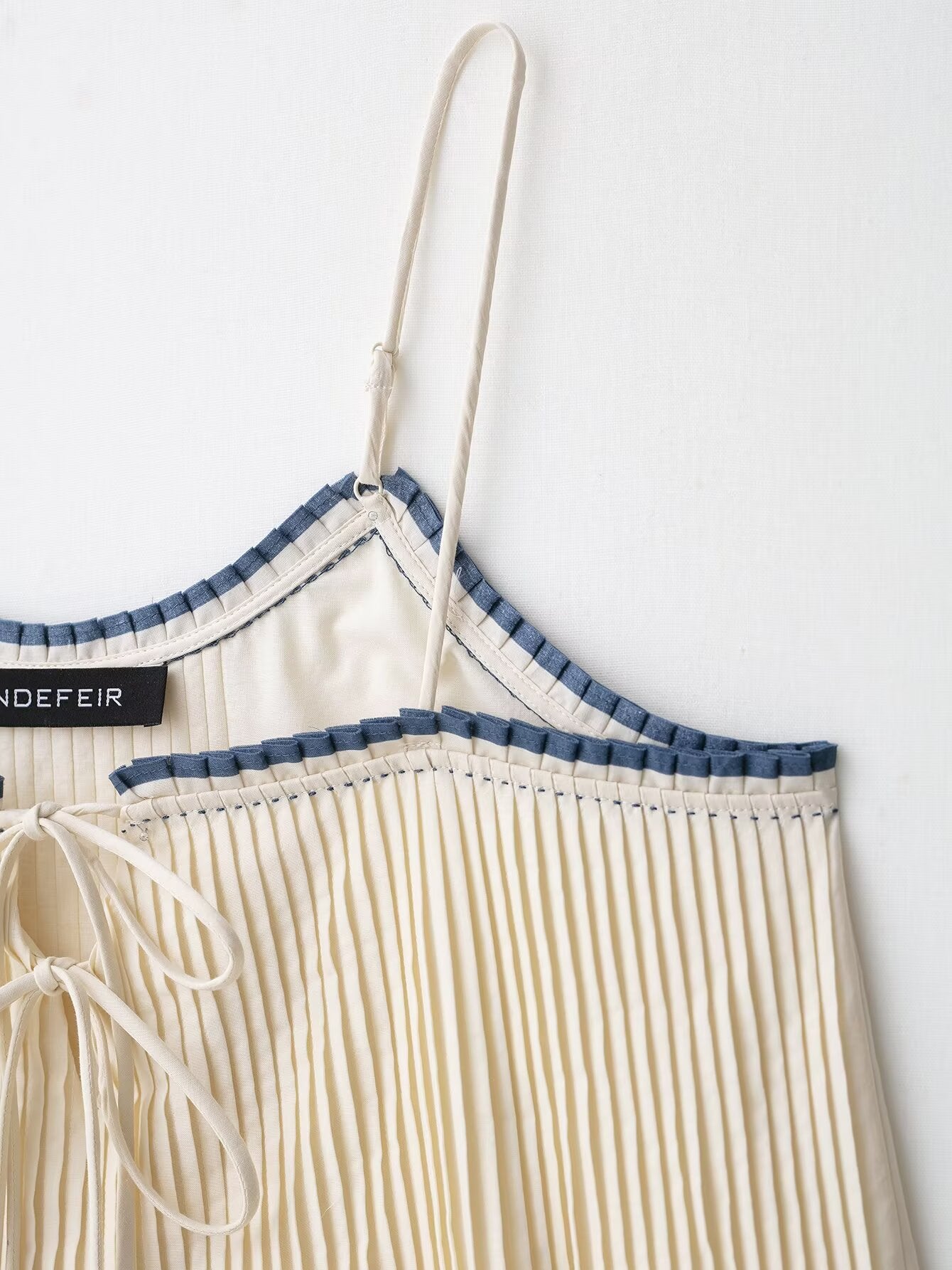 Pleated Trim Camisole Top