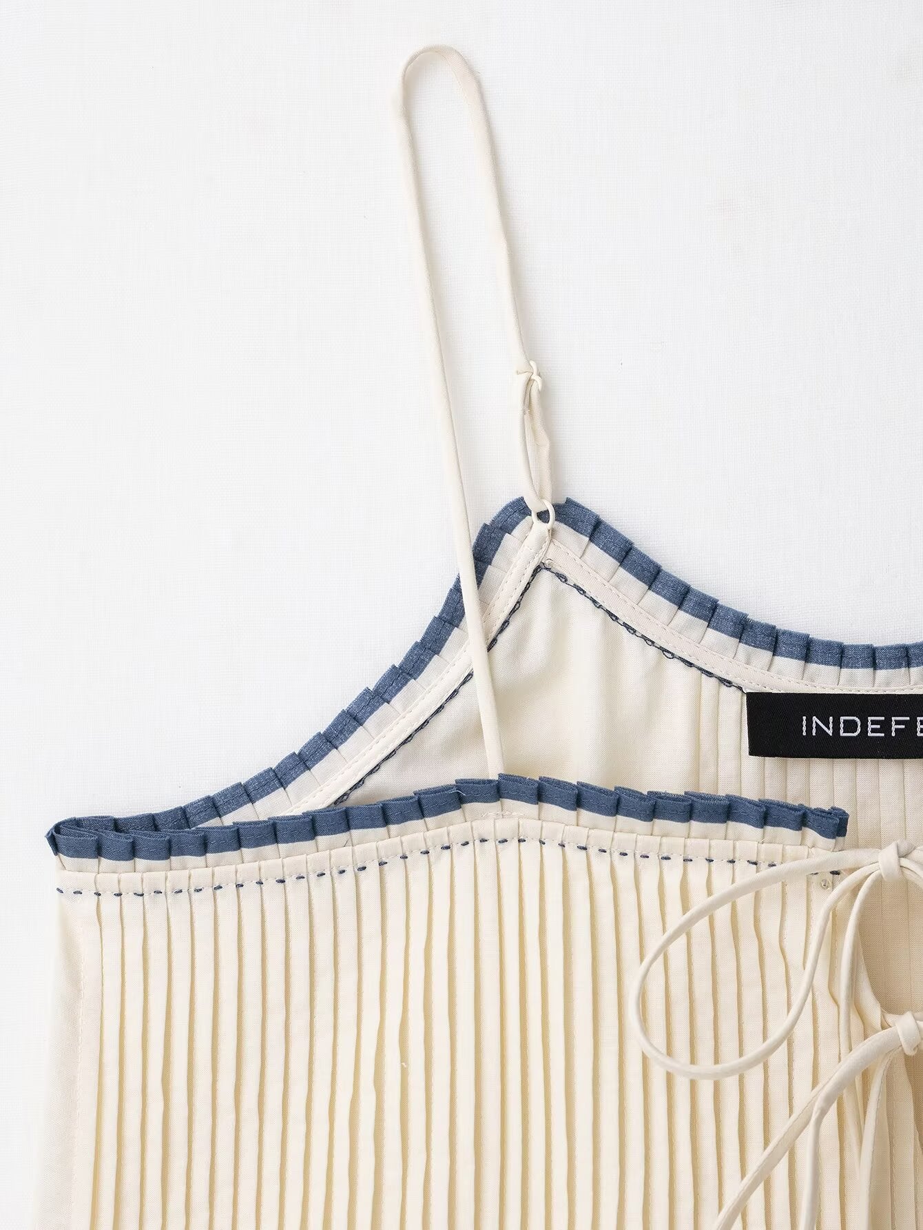 Pleated Trim Camisole Top