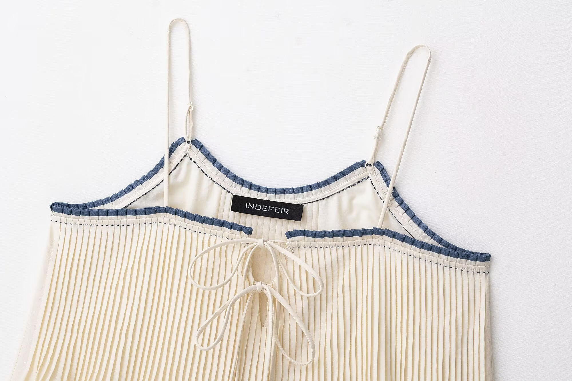 Pleated Trim Camisole Top