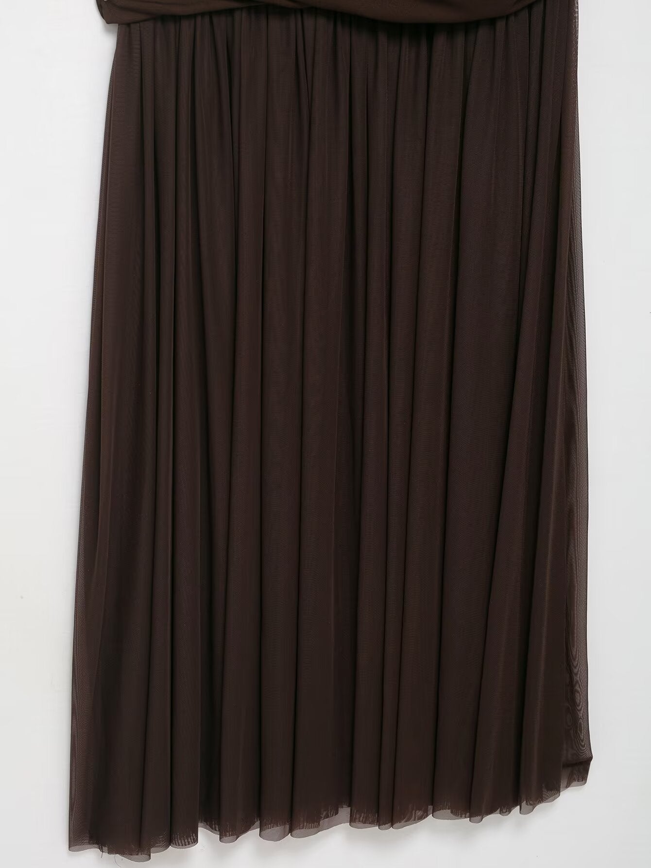 Sheer Ruched Maxi Dress