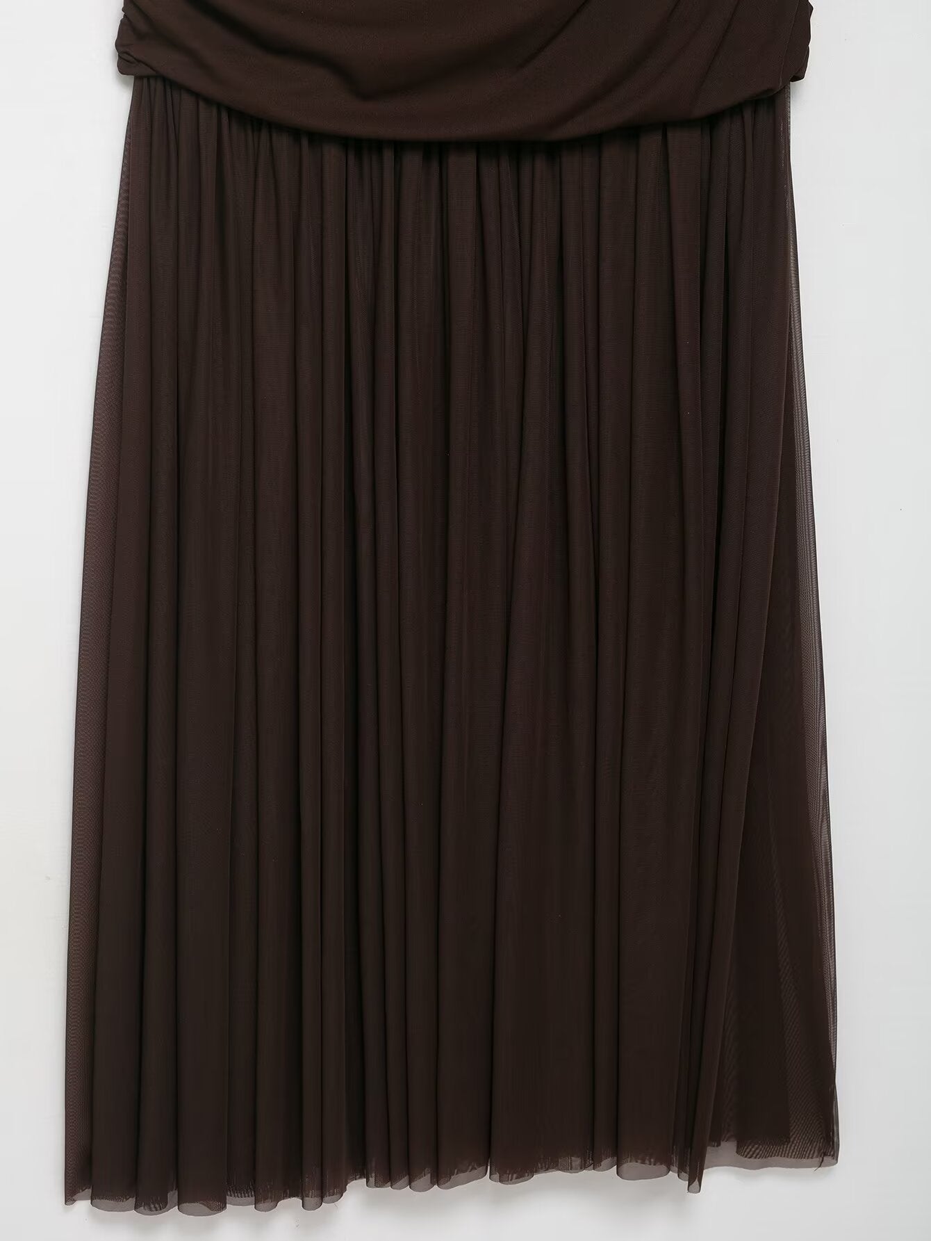 Sheer Ruched Maxi Dress