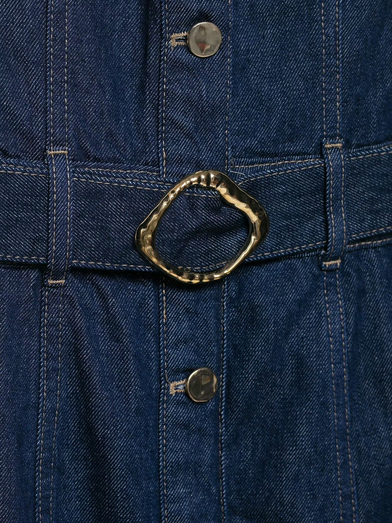Belted Denim Dress