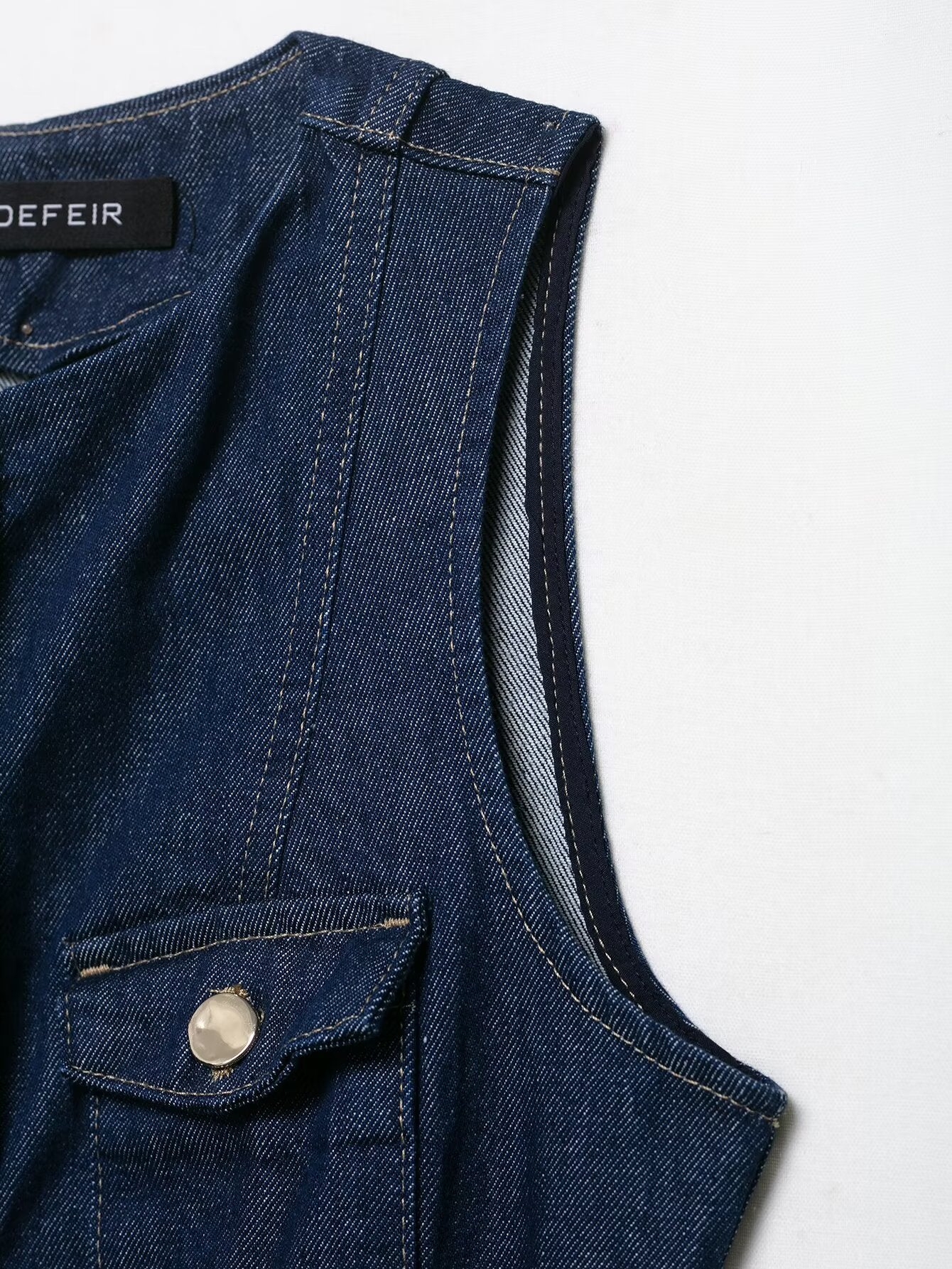 Belted Denim Dress