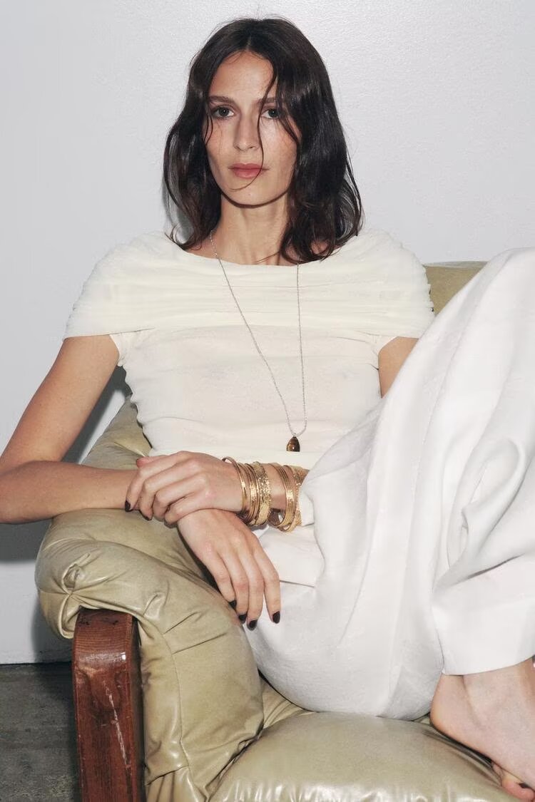 Off Shoulder Knitted Top