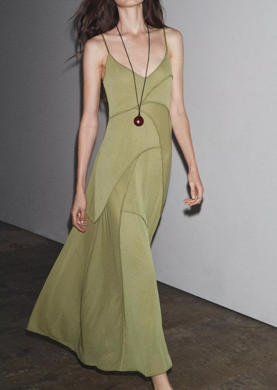 Draped Asymmetric Maxi Dress