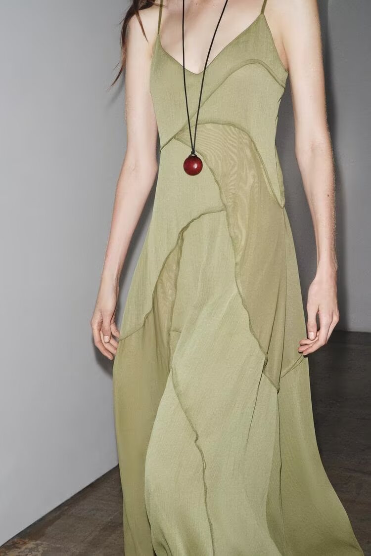 Draped Asymmetric Maxi Dress