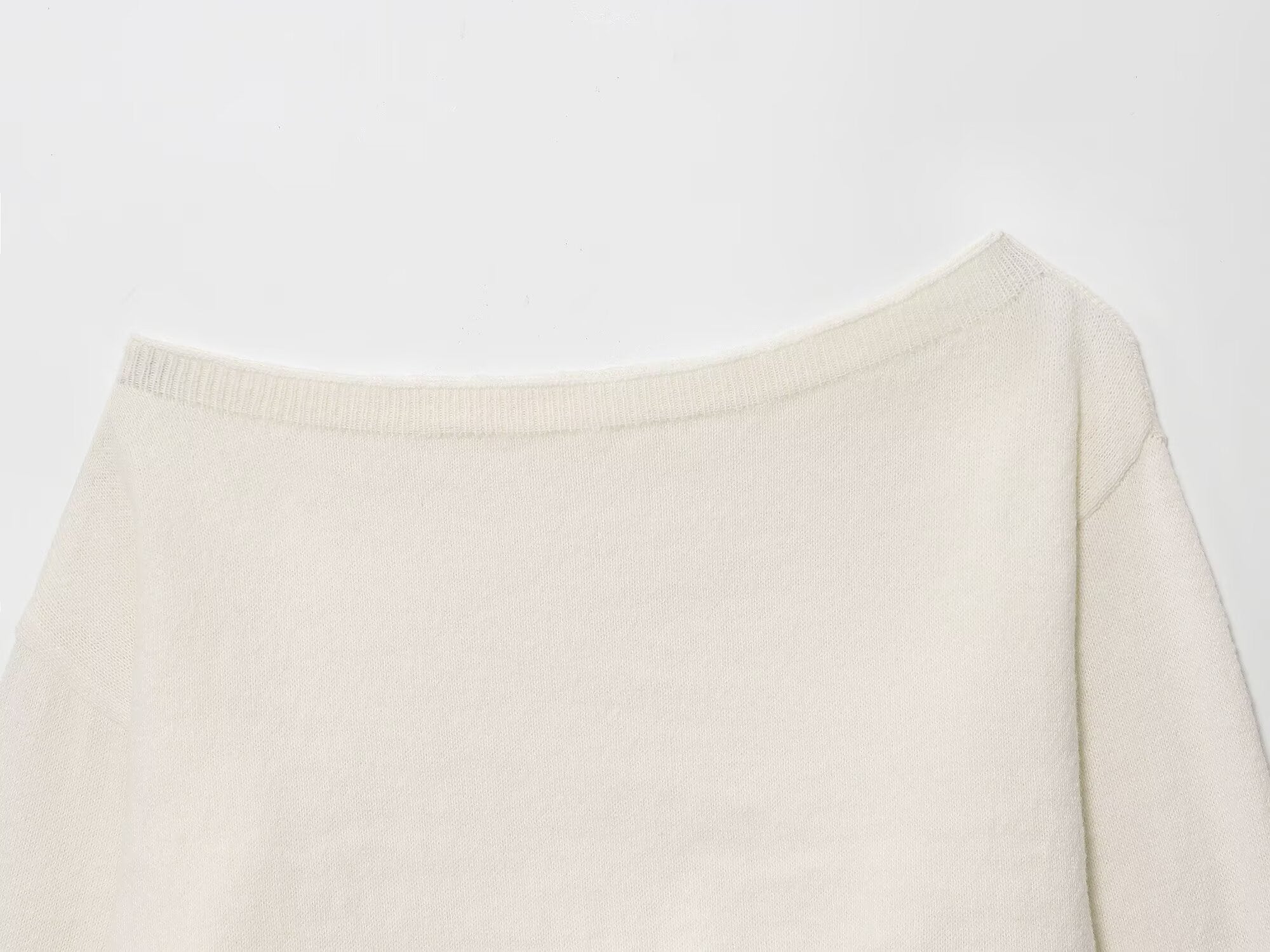Off Shoulder Knit Sweater