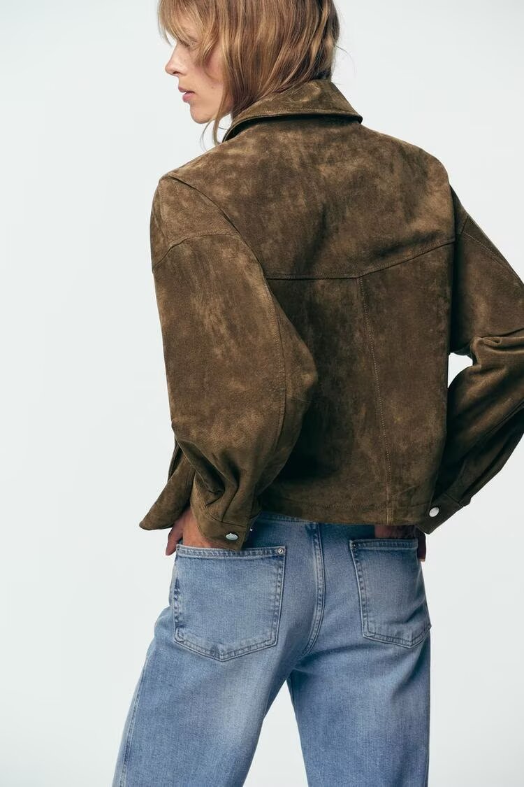 Suede Bomber Jacket
