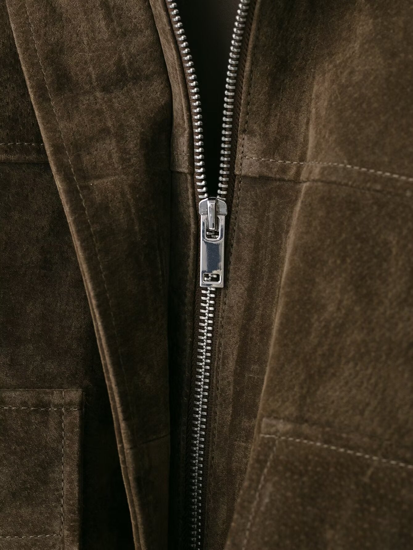 Suede Bomber Jacket