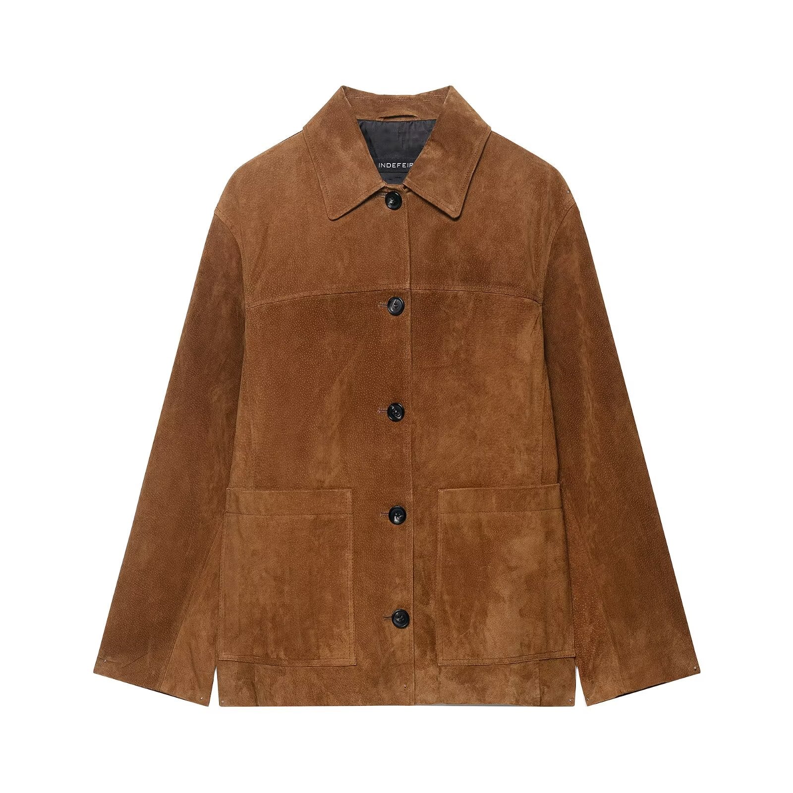 Suede Button Up Jacket
