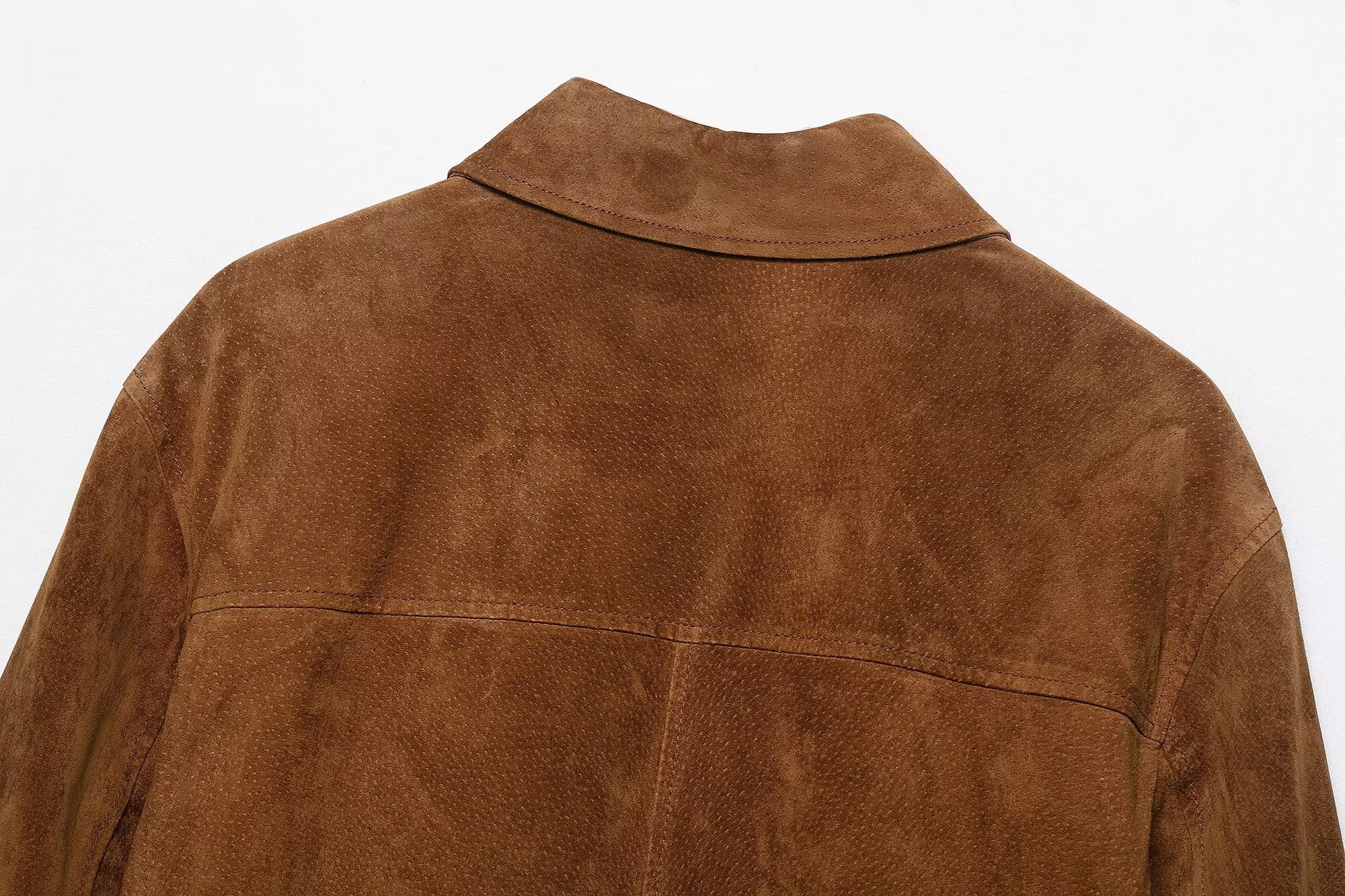 Suede Button Up Jacket