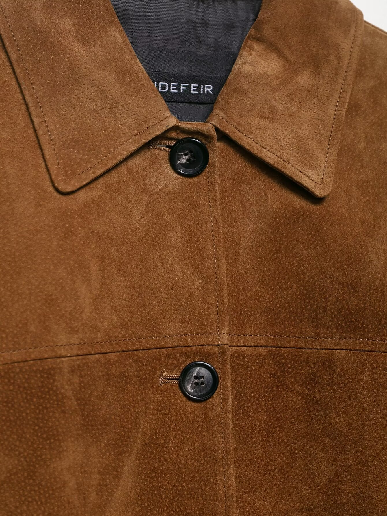 Suede Button Up Jacket