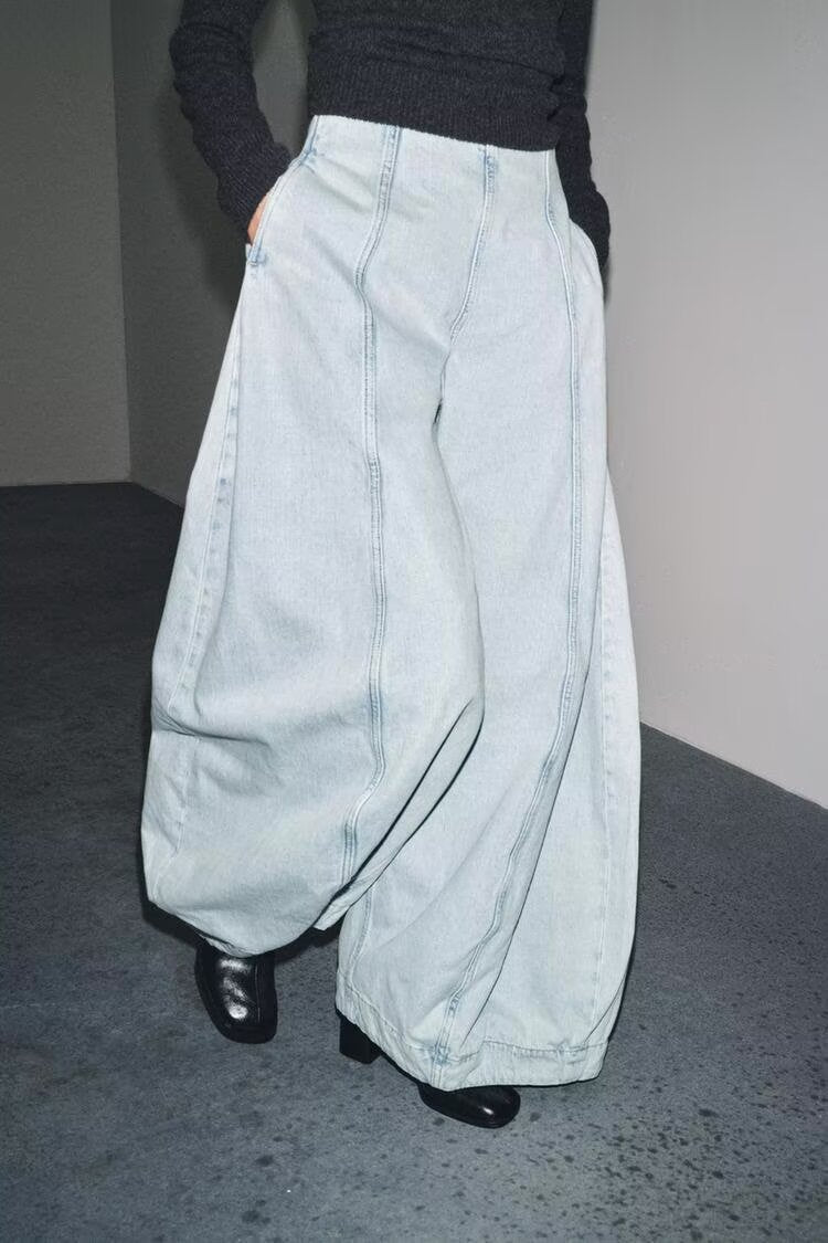 High Waist Balloon Jeans
