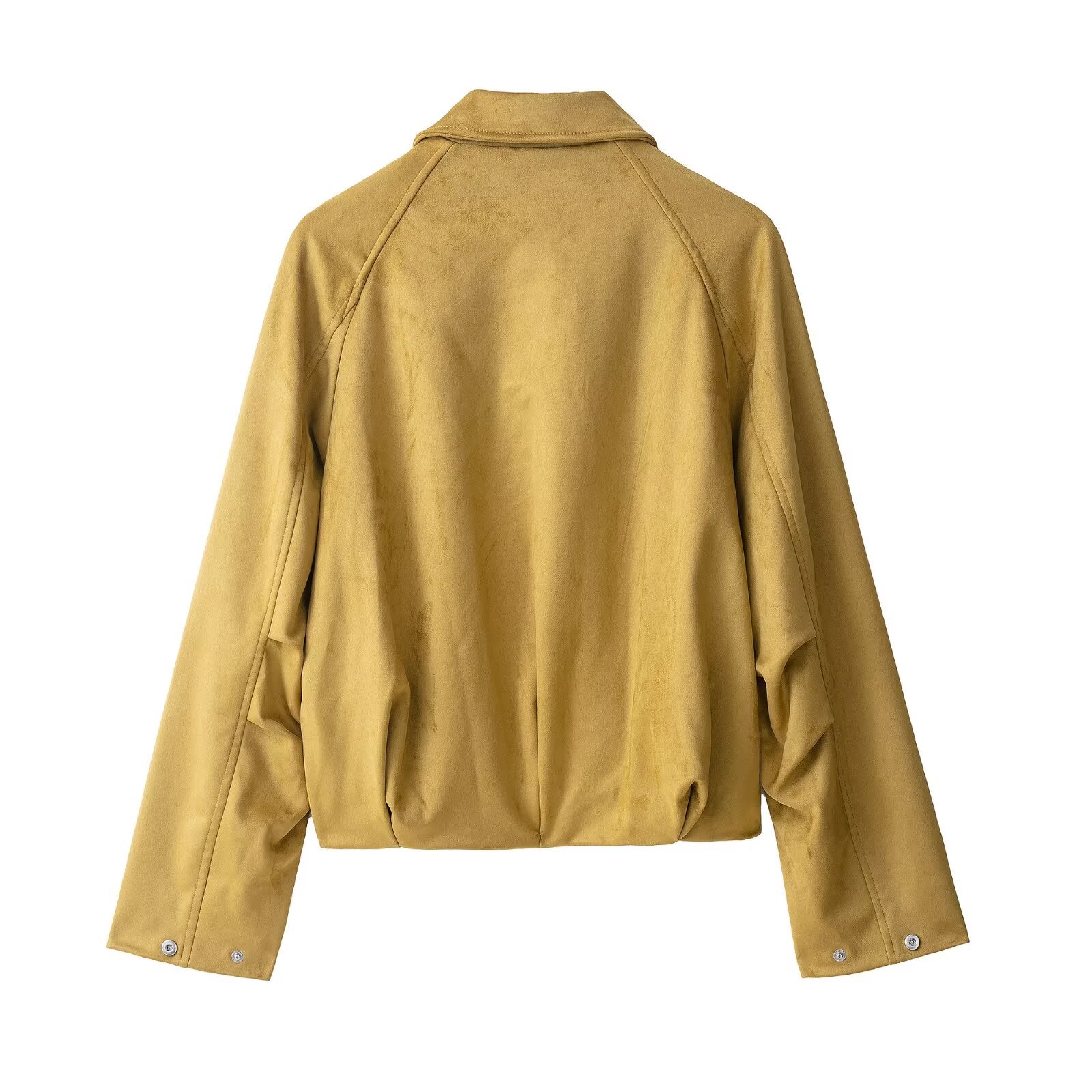 Suede Effect Bomber Jacket