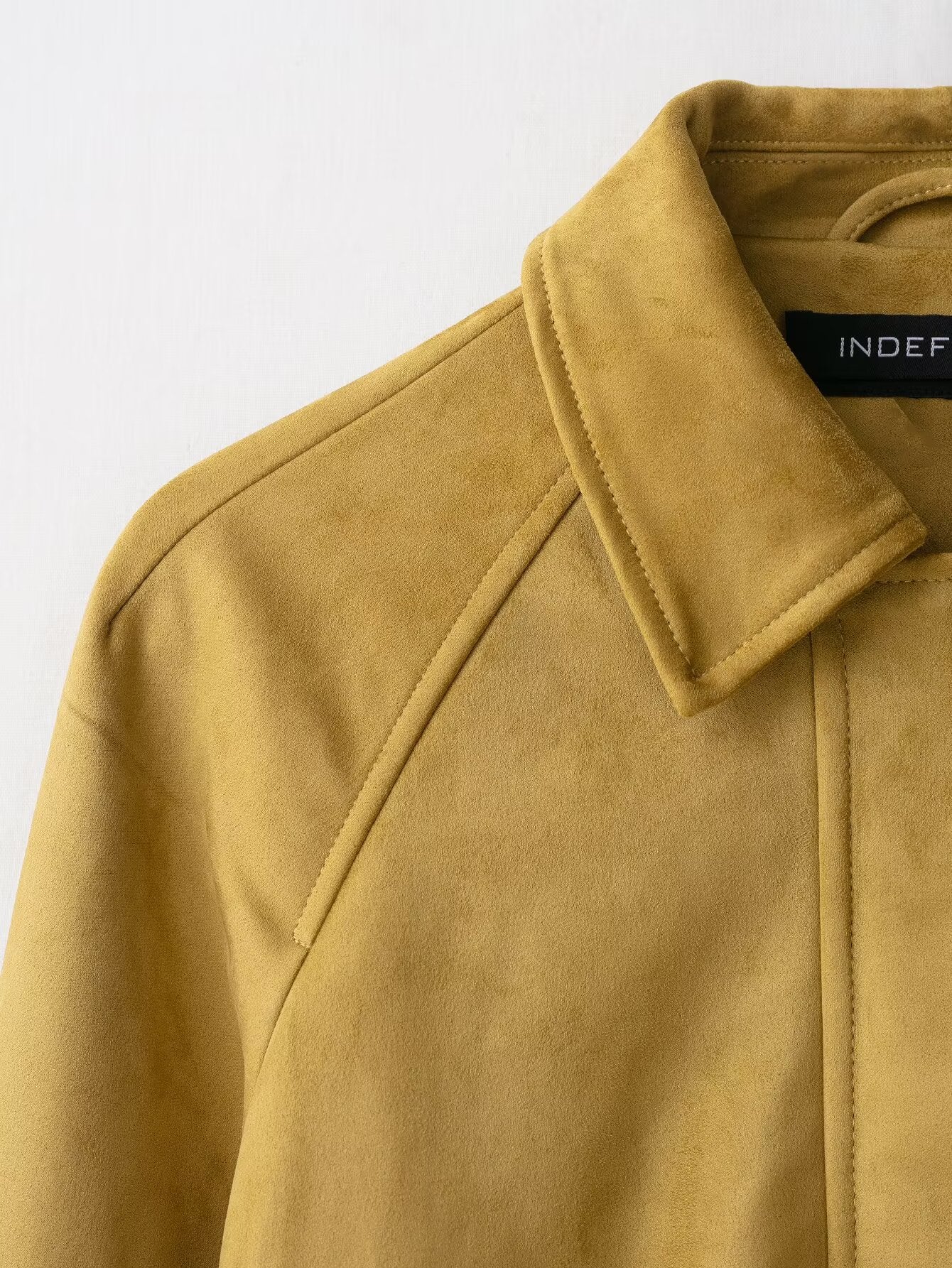 Suede Effect Bomber Jacket