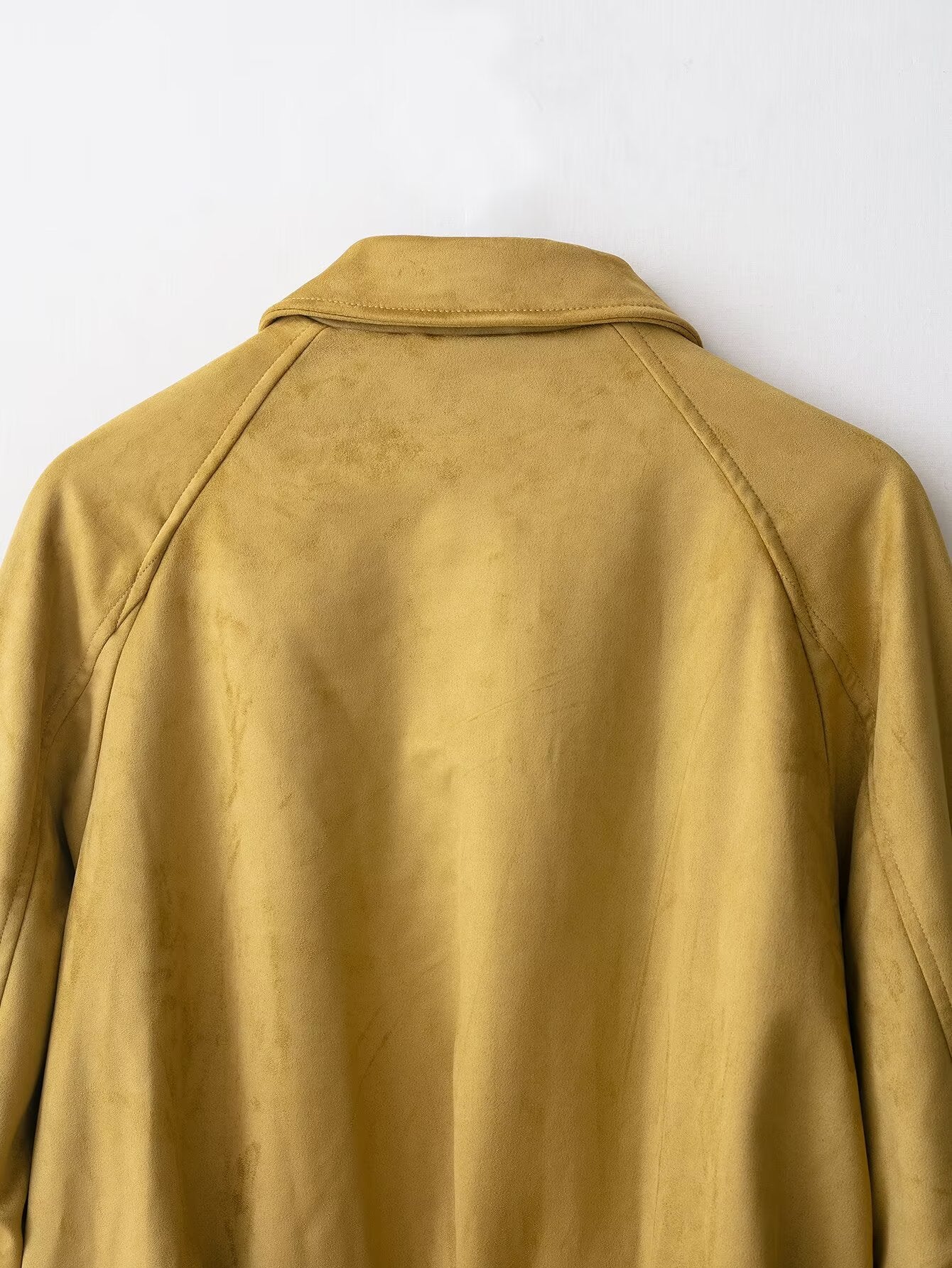 Suede Effect Bomber Jacket
