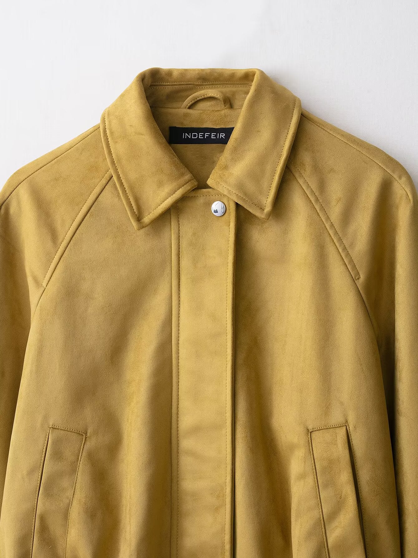 Suede Effect Bomber Jacket