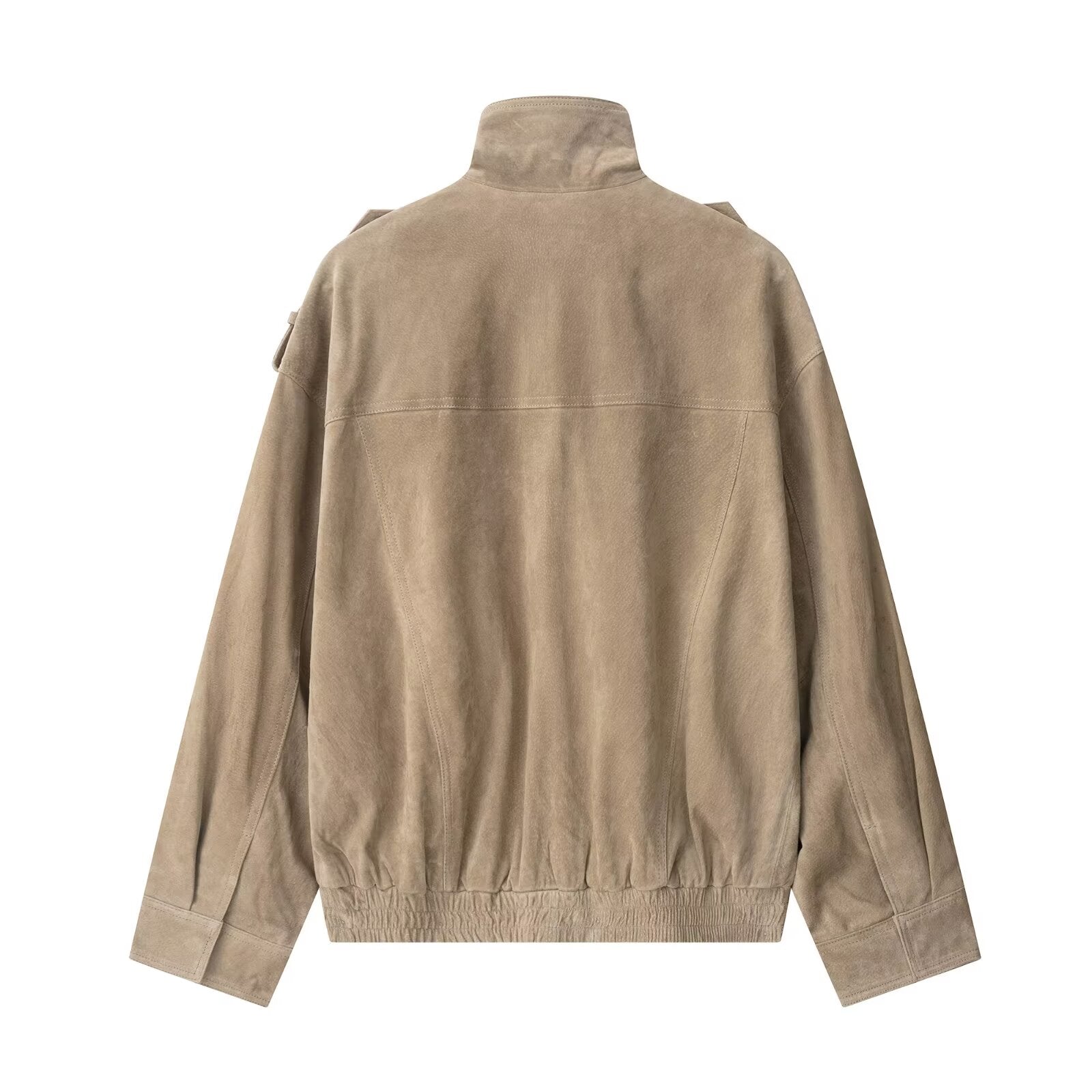 Suede Utility Leather Jacket