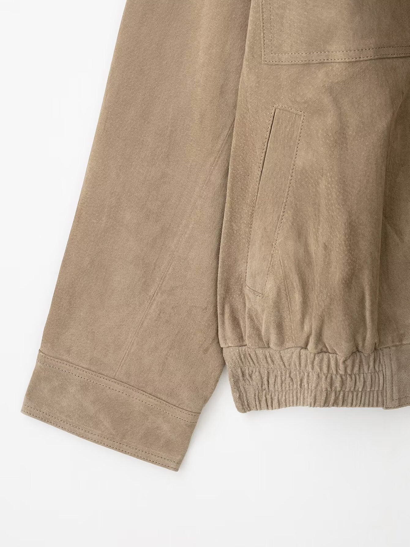 Suede Utility Leather Jacket