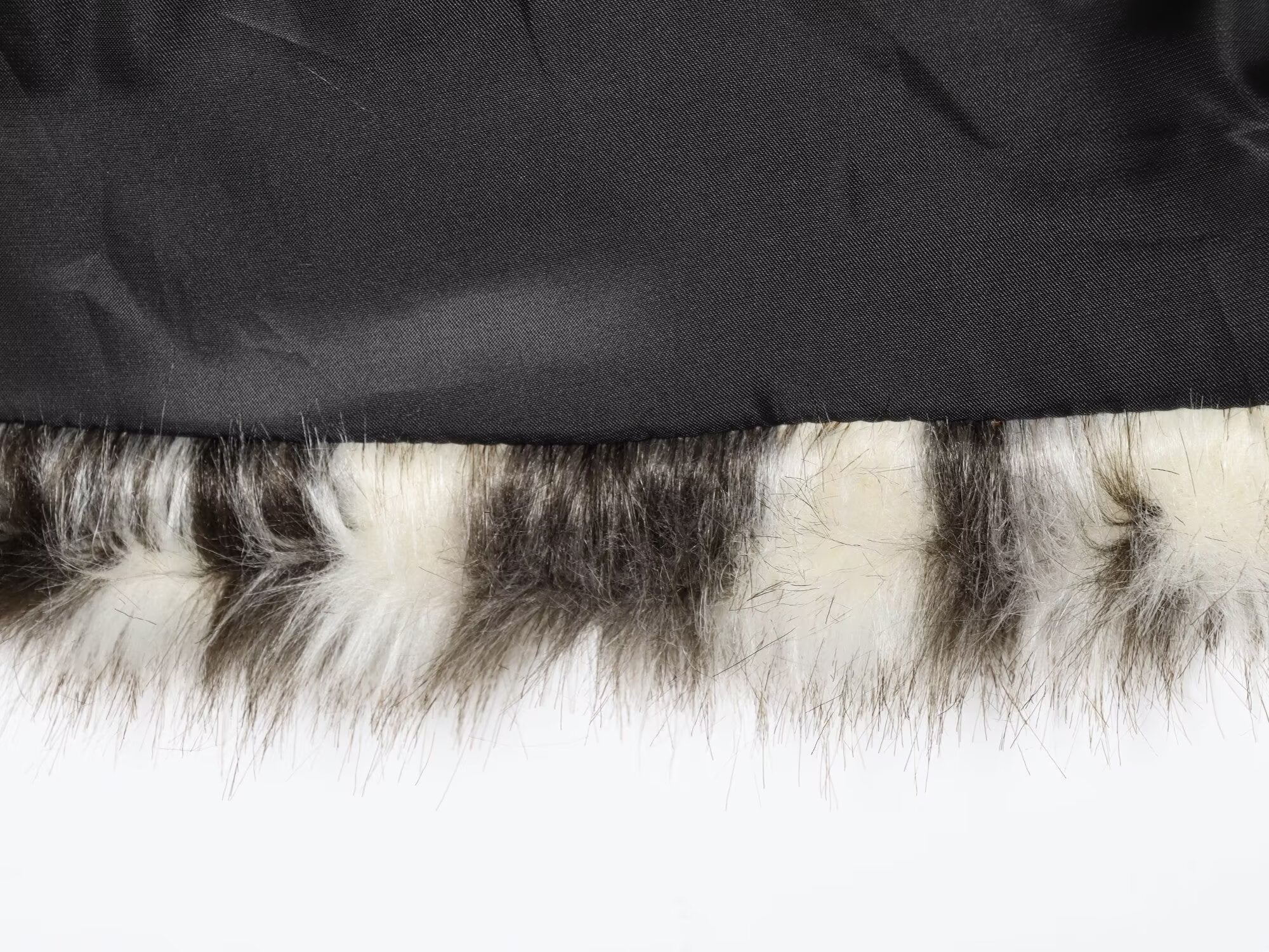 Faux Fur Effect Overcoat Jacket