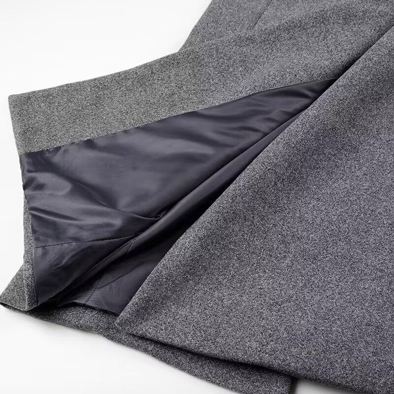 Double Breasted Long Wool Coat