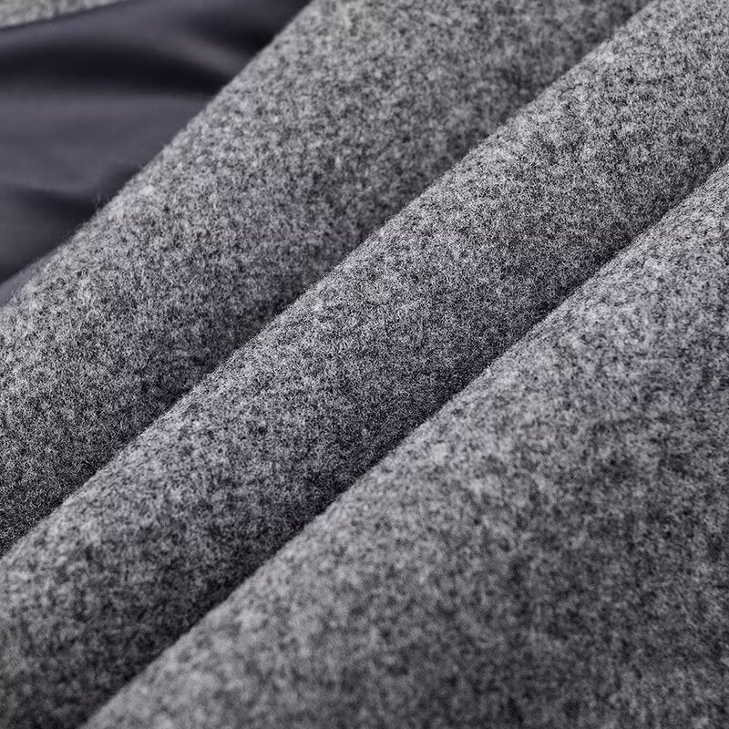 Double Breasted Long Wool Coat