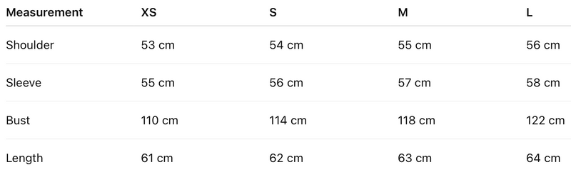 Size guide