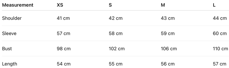 Size guide