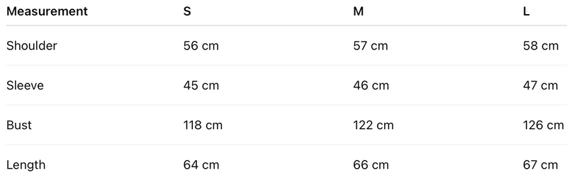 Size guide
