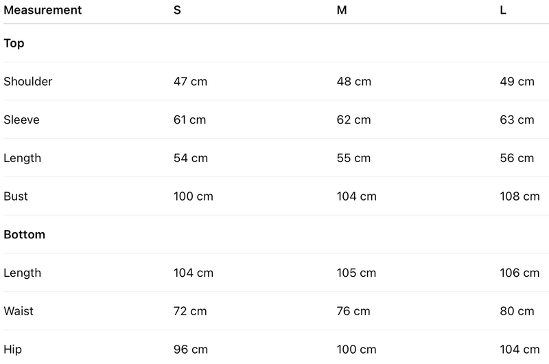Size guide