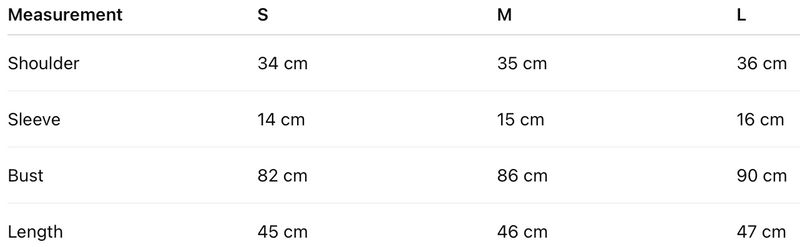 Size guide