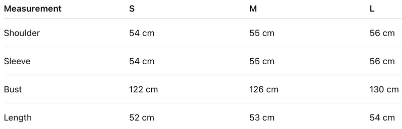Size guide