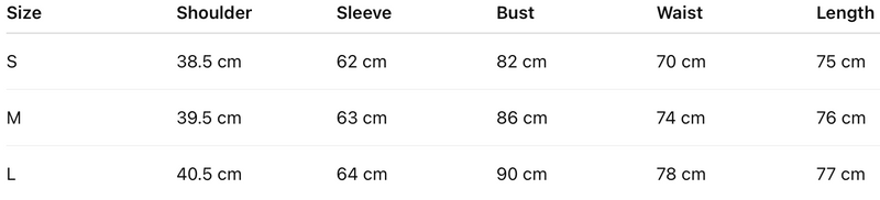 Size guide