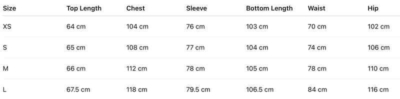 Size guide