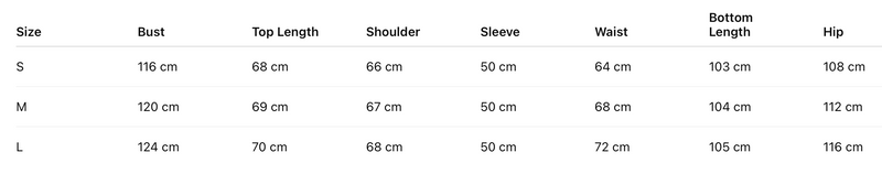 Size guide