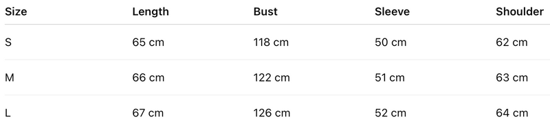 Size guide