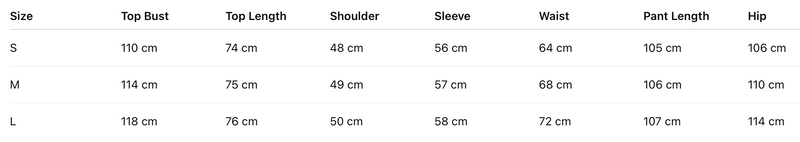 Size guide