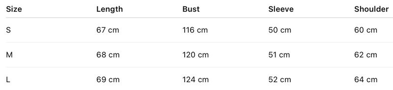 Size guide