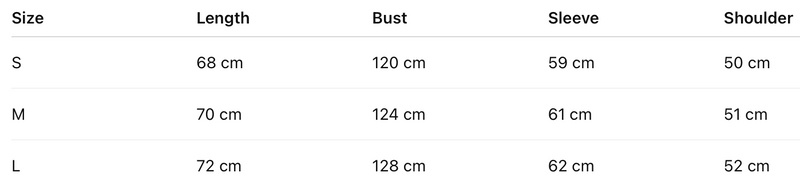 Size guide
