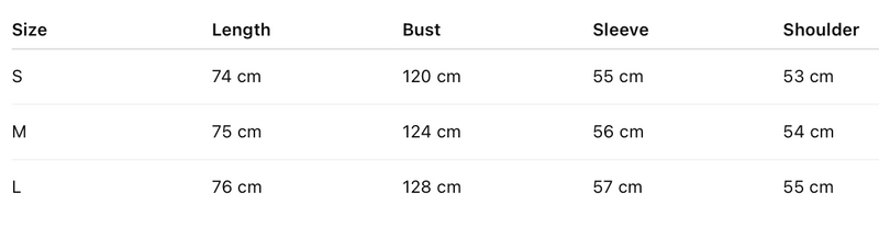 Size guide