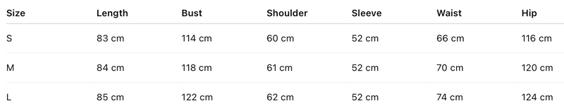 Size guide